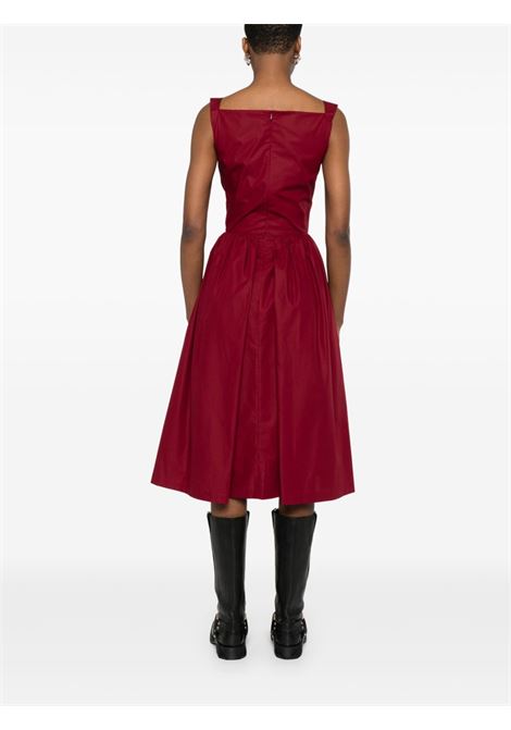 Abito midi con drapeggio sunday in rosso Vivienne Westwood - donna VIVIENNE WESTWOOD | 1101032ZW009QH404